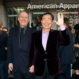 Brad Altman;George Takei; in "Star Trek" Los Angeles Premiere - Arrivals