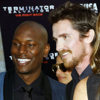 Christian Bale;Tyrese Gibson; in "Terminator Salvation" Los Angeles Premiere - Arrivals