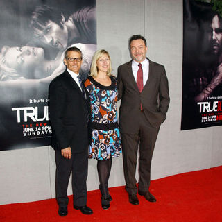 Alan Ball;Michael Lombardo;Sue Naegle; in HBO's "True Blood" Season Two Los Angeles Premiere - Arrivals