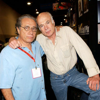 Edward James Olmos, Michael Hogan in 2009 Comic Con International - Day 4