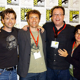 David Tennant;Euros Lyn;Russell T. Davies;Helen Raynor; in 2009 Comic Con International - Day 4