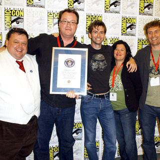 David Tennant;Euros Lyn;Russell T. Davies;Helen Raynor; in 2009 Comic Con International - Day 4
