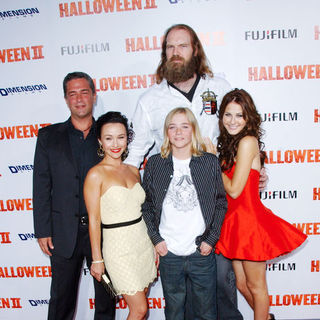 Malek Akkad;Danielle Harris;Chase Wright Vanek;Tyler Mane;Scout Taylor-Compton; in "H2: Halloween 2" Los Angeles Premiere - Arrivals