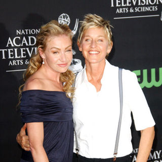 Ellen DeGeneres, Portia de Rossi in 36th Annual Daytime EMMY Awards - Arrivals