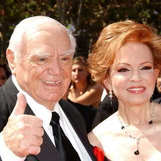 Ernest Borgnine;Tova Borgnine; in 61st Annual Primetime Creative Arts Emmy Awards - Arrivals