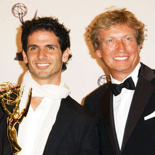 Tyce Diorio;Nigel Lythgoe; in 61st Annual Primetime Creative Arts Emmy Awards - Press Room