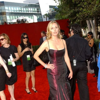 Hope Davis in The 61st Annual Primetime Emmy Awards - Arrivals