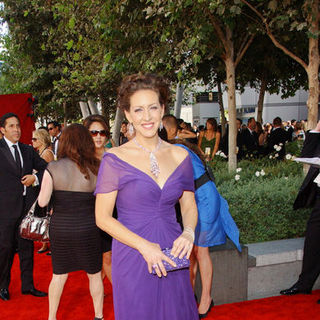 Joely Fisher; in The 61st Annual Primetime Emmy Awards - Arrivals