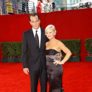 Will Arnett, Amy Poehler in The 61st Annual Primetime Emmy Awards - Arrivals