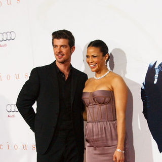 Robin Thicke, Paula Patton in "Precious" Los Angeles Premiere - Arrivals