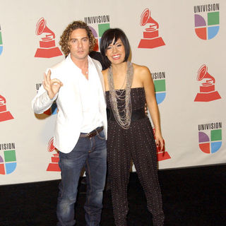David Bisbal;Luz Rios; in The 10th Annual Latin GRAMMY Awards - Press Room
