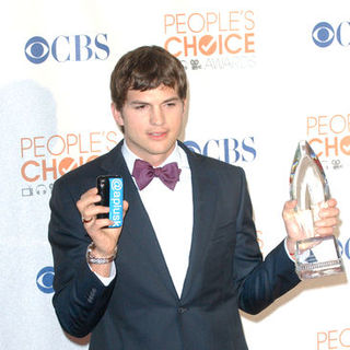 Ashton Kutcher; in 36th Annual People's Choice Awards - Press Room