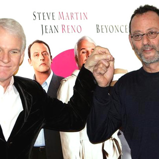 Steve Martin;Jean Reno; in The Pink Panther Photocall at the Hotel Hassler in Italy