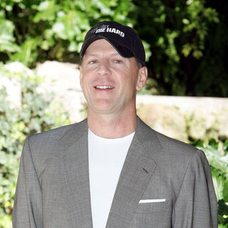 Bruce Willis; in 'Live Free Or Die Hard' Movie Photocall in Italy