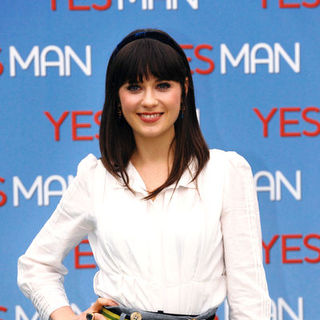 Zooey Deschanel in "Yes Man" - Rome Photocall