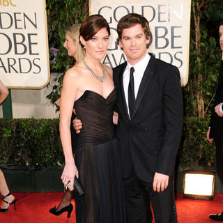 Jennifer Carpenter;Michael C. Hall; in 66th Annual Golden Globes - Arrivals