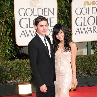 Zac Efron;Vanessa Hudgens; in 66th Annual Golden Globes - Arrivals