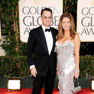 Tom Hanks;Rita Wilson; in 66th Annual Golden Globes - Arrivals