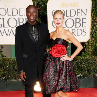 Seal, Heidi Klum in 66th Annual Golden Globes - Arrivals