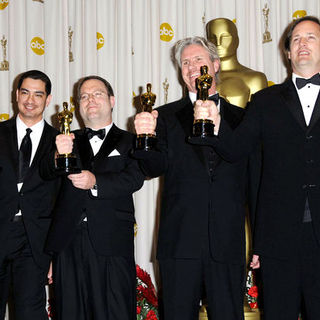 Eric Barba;Steve Preeg;Burt Dalton;Craig Barron; in 81st Annual Academy Awards - Press Room
