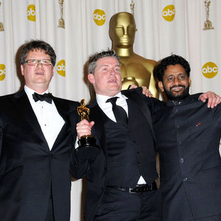 Ian Tap, Richard Pryke, Resul Pookutty in 81st Annual Academy Awards - Press Room