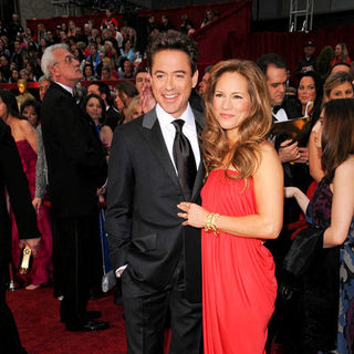 Robert Downey Jr.;Susan Levin; in 81st Annual Academy Awards - Arrivals