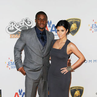 Reggie Bush;Kim Kardashian; in 16th Annual Race to Erase MS "Rock to Erase MS" - Arrivals