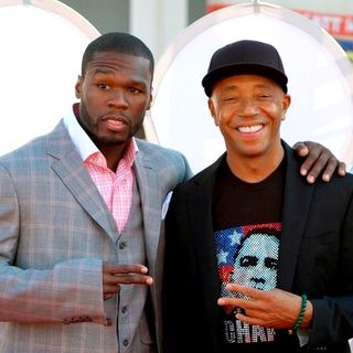 50 Cent;Russell Simmons; in 2008 BET Hip Hop Awards - Arrivals