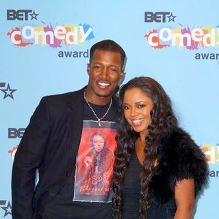 Shanice;Flex Alexander; in 2005 BET Comedy Awards - Press Room