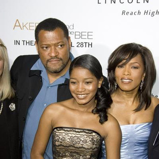 Angela Bassett;Laurence Fishburne;Keke Palmer; in Akeelah and the Bee Los Angeles Premiere - Arrivals