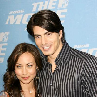 Brandon Routh;Courtney Ford; in 2006 MTV Movie Awards - Arrivals