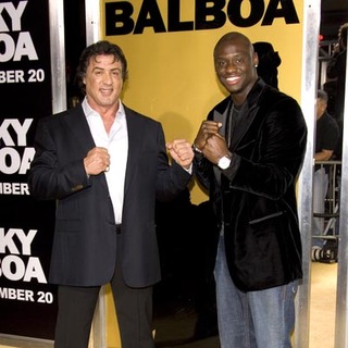 Sylvester Stallone;Antonio Tarver; in World Premiere of Rocky Balboa