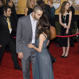 Eva Longoria;Tony Parker; in 13th Annual Screen Actors Guild Awards - Arrivals