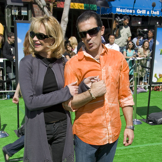 Antonio Banderas;Melannie Griffith; in Shrek The Third - Los Angeles Movie Premiere - Arrivals