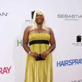 Queen Latifah; in Los Angeles Premiere of HAIRSPRAY