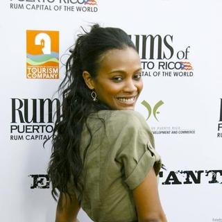 Zoe Saldana; in EL CANTANTE, Los Angeles Premiere