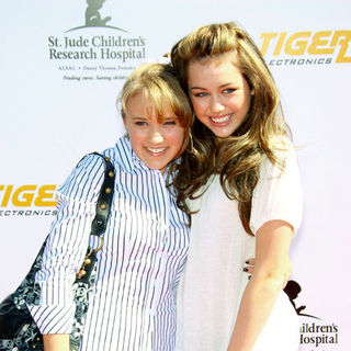 Emily Osment, Miley Cyrus in Variety's Power of Youth event benefiting St. Jude Children's Hospital