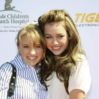 Emily Osment, Miley Cyrus in Variety's Power of Youth event benefiting St. Jude Children's Hospital