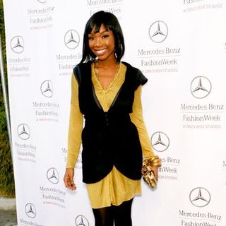 Brandy; in Mercedes Benz Los Angeles Fashion Week Spring 2008 - Dina Bar-El - Front Row, and Outside Arrivals