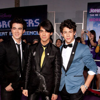 Jonas Brothers; in "Jonas Brothers: The 3D Concert Experience" World Premiere - Arrivals