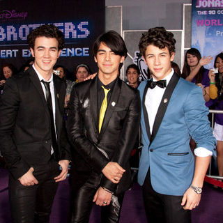 Jonas Brothers; in "Jonas Brothers: The 3D Concert Experience" World Premiere - Arrivals