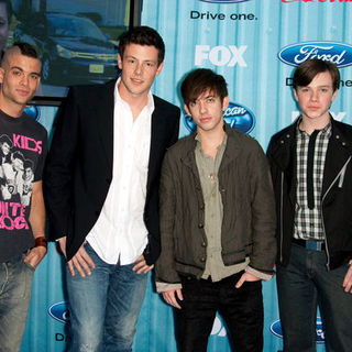 Cory Monteith;Mark Salling;Chris Colfer; in American Idol Top 13 Party - Arrivals