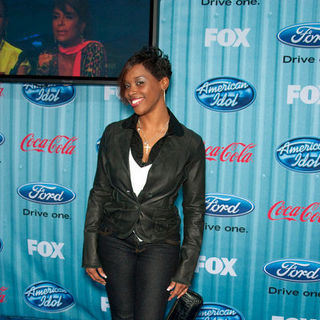 Lil Rounds; in American Idol Top 13 Party - Arrivals