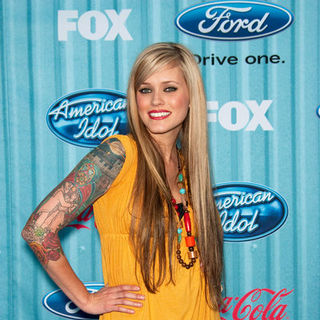 Megan Corkrey; in American Idol Top 13 Party - Arrivals
