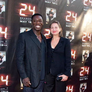 Cherry Jones;Hakeem Kae-Kazim; in "24" Season Seven Finale and DVD Release Party - Arrivals