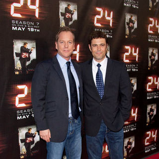 Kiefer Sutherland;Carlos Bernard; in "24" Season Seven Finale and DVD Release Party - Arrivals