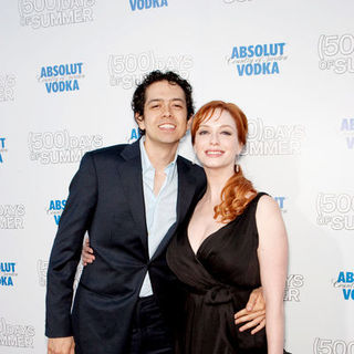 Christina Hendricks;Geoffrey Arend; in "500 Days of Summer" Los Angeles Premiere - Arrivals