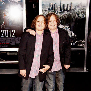 Alexandre Haussmann;Philippe Haussmann; in "2012" Los Angeles Premiere - Arrivals