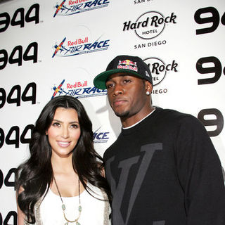Kim Kardashian;Reggie Bush; in Red Bull Airshow After Party - Red Carpet Arrivals
