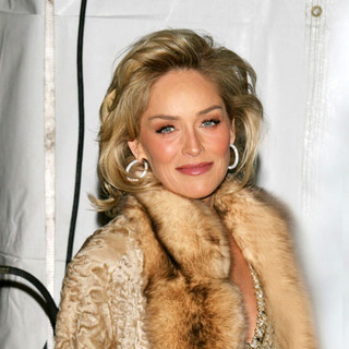 Sharon Stone in AmfAR New York City Gala Honoring John Demsey, Whoopi Goldberg and Bill Roedy - Arrivals